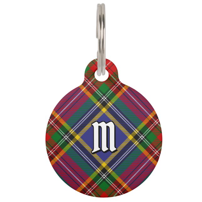 Clan MacBeth Tartan Pet ID Tag (Front)