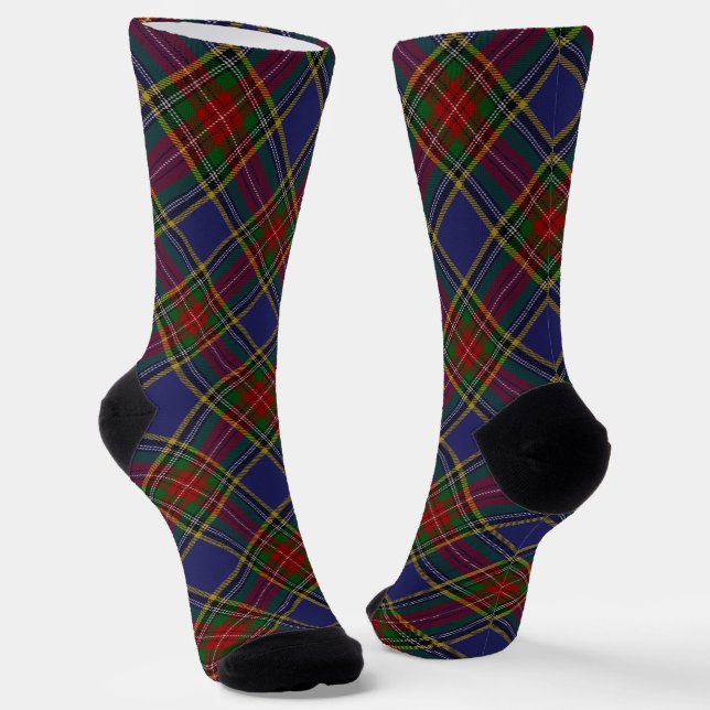 Clan MacBeth Tartan  Socks (Angled)