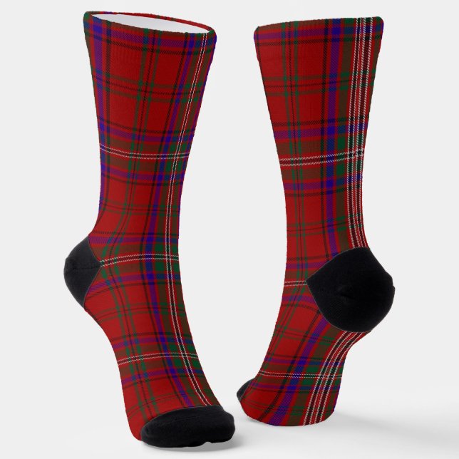 Clan MacClure Tartan  Socks (Angled)