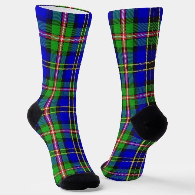 Clan MacCuaig Tartan  Socks (Angled)
