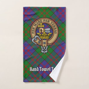 Clan MacDonald Crest over Tartan Bath Towel Set