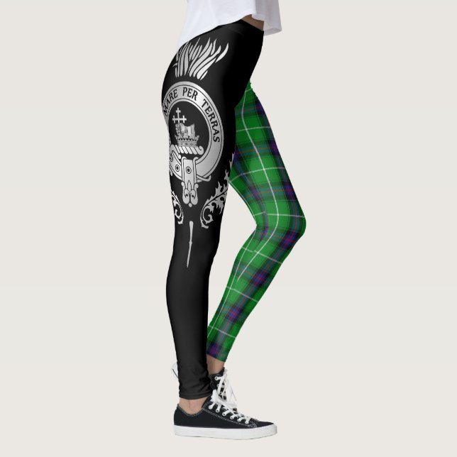 Clan MacDonald Crest & Tartan Leggings (Right)