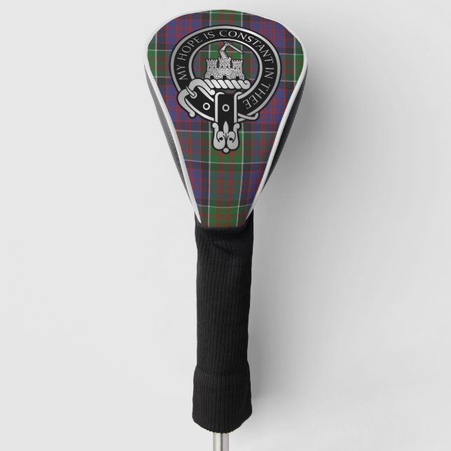 Clan MacDonald of Clanranald Crest & Tartan Golf H Golf Head Cover (Front)