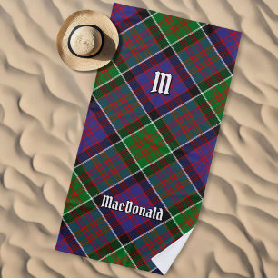 Clan MacDonald of Clanranald Tartan Beach Towel