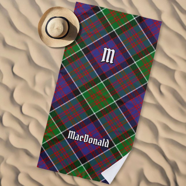 Clan MacDonald of Clanranald Tartan Beach Towel (Creator Uploaded)