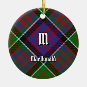 Clan MacDonald of Clanranald Tartan Ceramic Tree Decoration