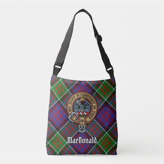 Clan MacDonald of Clanranald Tartan Crossbody Bag (Front)