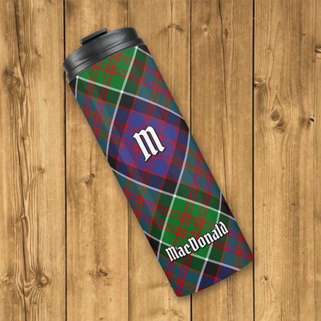 Clan MacDonald of Clanranald Tartan Thermal Tumbler (Creator Uploaded)