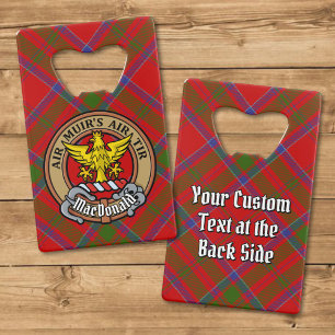 Clan MacDonald of Keppoch Crest over Tartan