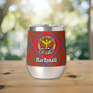 Clan MacDonald of Keppoch Crest over Tartan