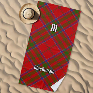 Clan MacDonald of Keppoch Tartan Beach Towel