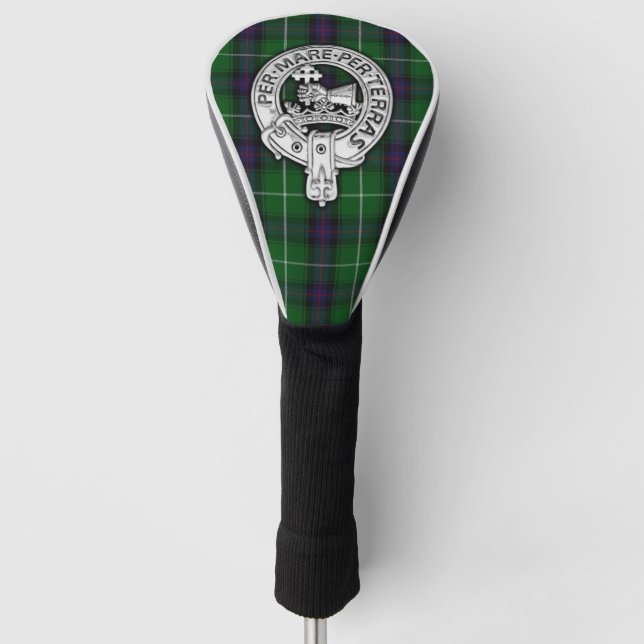 Clan MacDonald of the Isles Crest & Tartan Golf Head Cover (Front)