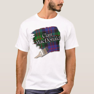 Clan MacDonald Scottish Tartan Paint Shirt