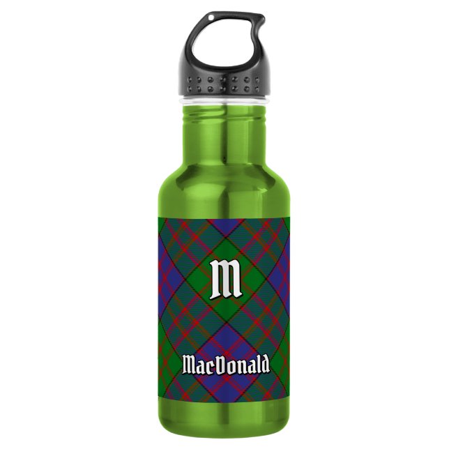 Clan MacDonald Tartan 532 Ml Water Bottle (Front)