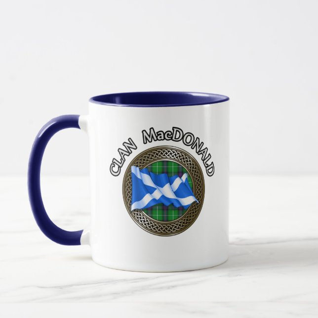 Clan MacDonald Tartan & Flag Mug (Left)