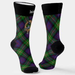 Clan MacDonell of Glengarry Crest over Tartan Socks