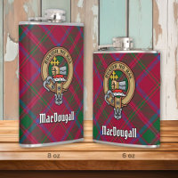 Clan MacDougall Crest over Tartan