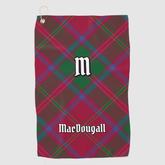 Clan MacDougall Tartan Golf Towel (Front)