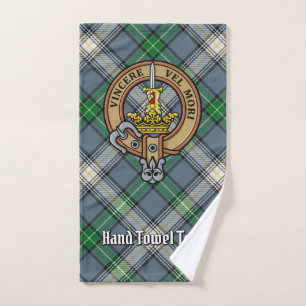 Clan MacDowall Crest over Tartan Bath Towel Set