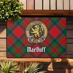 Clan MacDuff Crest over Tartan Doormat