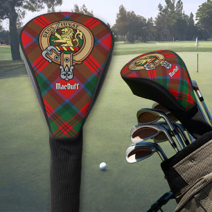 Clan MacDuff Crest over Tartan Golf Head Cover