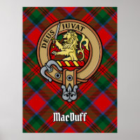 Clan MacDuff Crest over Tartan