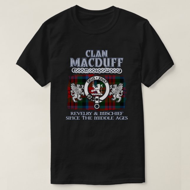 Clan MacDuff crest Scottish clans Scottish surname T-Shirt (Design Front)