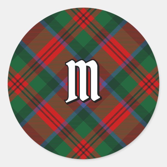 Clan MacDuff Tartan Classic Round Sticker (Front)