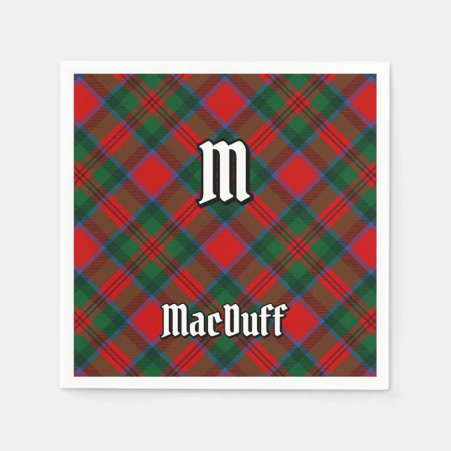 Clan MacDuff Tartan Napkin (Front)