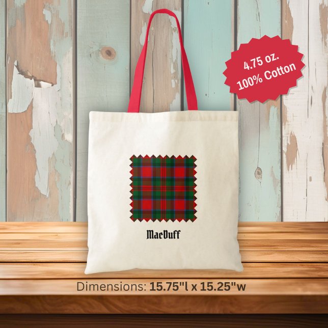 Clan MacDuff Tartan Tote Bag (Creator Uploaded)