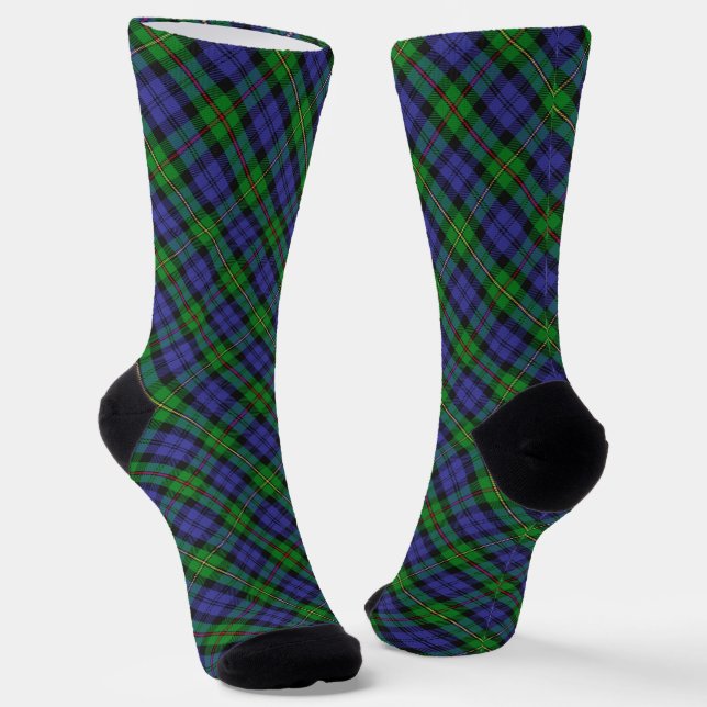 Clan MacEwen Tartan  Socks (Angled)