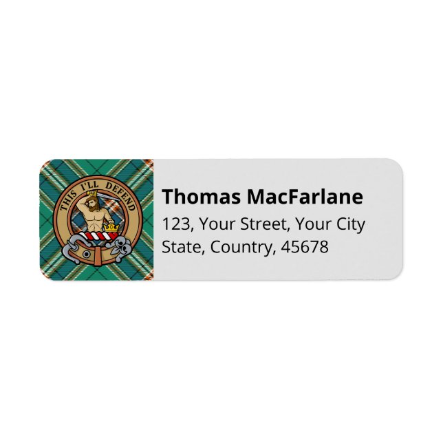 Clan MacFarlane Ancient Hunting Tartan (Front)