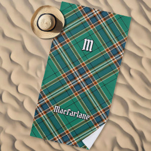Clan MacFarlane Ancient Hunting Tartan Beach Towel
