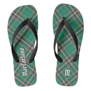 Clan MacFarlane Ancient Hunting Tartan Jandals