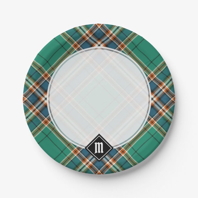 Clan MacFarlane Ancient Hunting Tartan Paper Plate (Front)