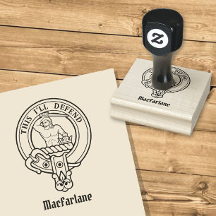 Clan MacFarlane Crest Rubber Stamp
