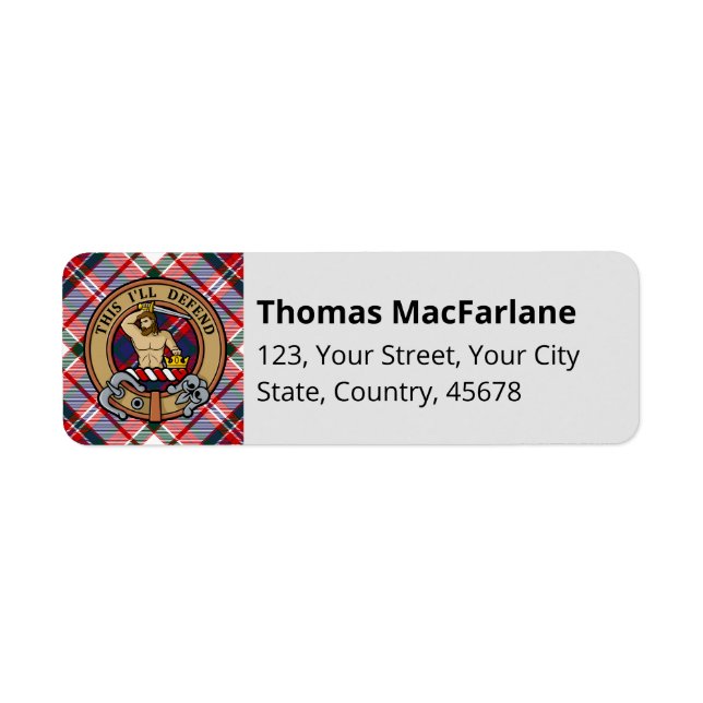 Clan MacFarlane Dress Tartan (Front)