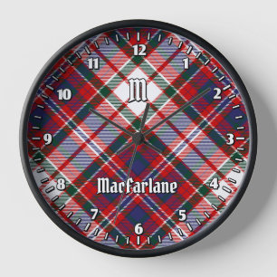 Clan MacFarlane Dress Tartan Clock