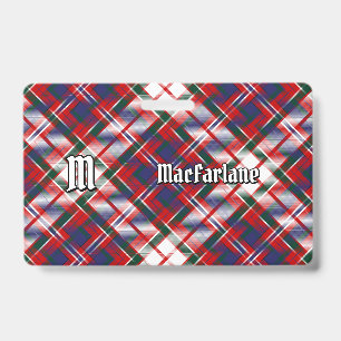 Clan MacFarlane Dress Tartan ID Badge