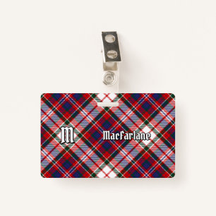 Clan MacFarlane Dress Tartan ID Badge