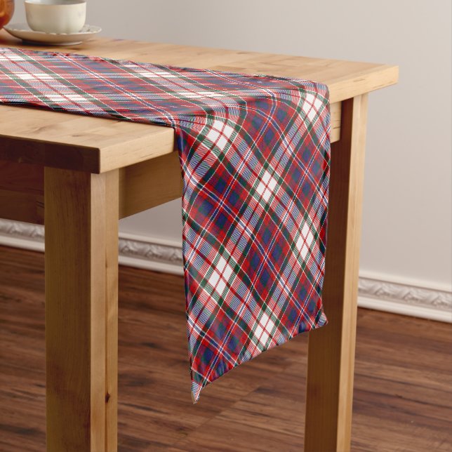 Clan MacFarlane Dress Tartan Long Table Runner (In Situ)