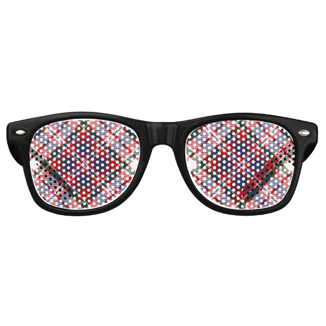 Clan MacFarlane Dress Tartan Retro Sunglasses (Front)
