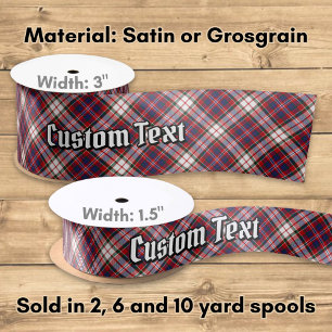 Clan MacFarlane Dress Tartan Satin Ribbon
