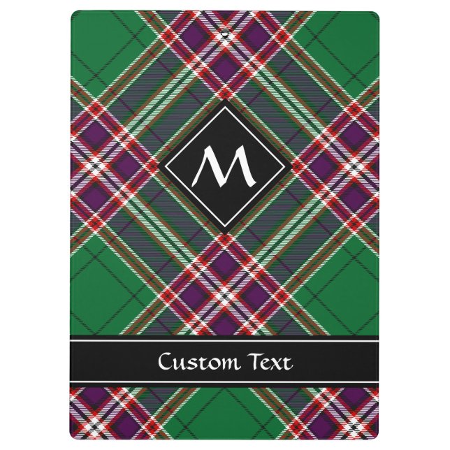Clan MacFarlane Modern Hunting Tartan Clipboard (Back)