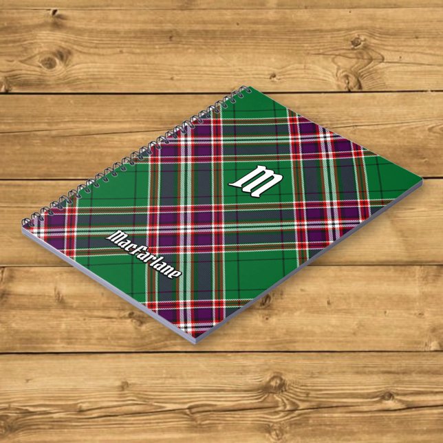 Clan MacFarlane Modern Hunting Tartan Notebook (Creator Uploaded)