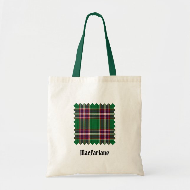 Clan MacFarlane Modern Hunting Tartan Tote Bag (Front)