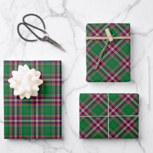 Clan MacFarlane Modern Hunting Tartan Wrapping Paper Sheet