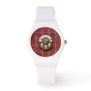 Clan MacFarlane Red Tartan And Sporran Watch