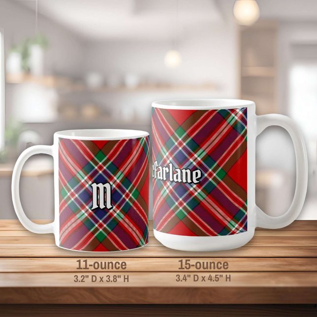 Clan MacFarlane Red Tartan Coffee Mug (Creator Uploaded)