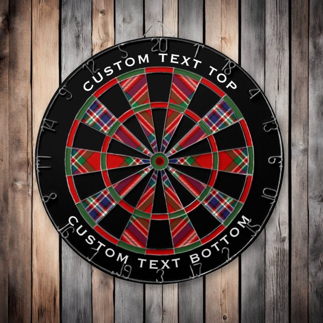 Clan MacFarlane Red Tartan Dartboard (Creator Uploaded)